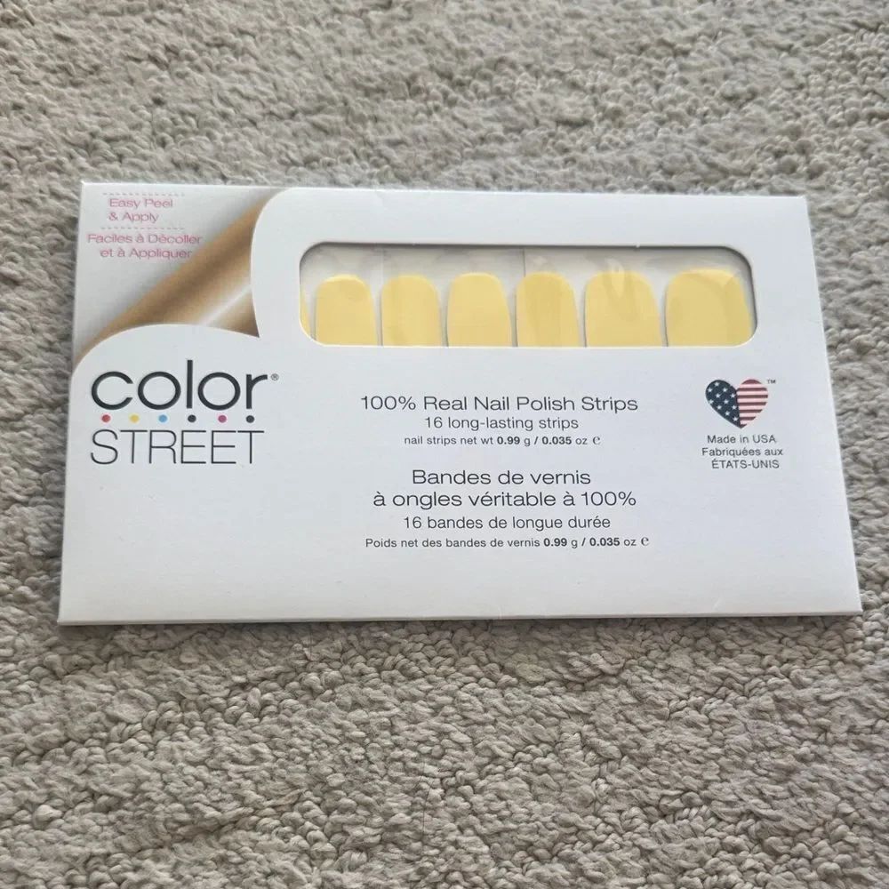 Color Street Sunny Yellow Nail Strips NWT